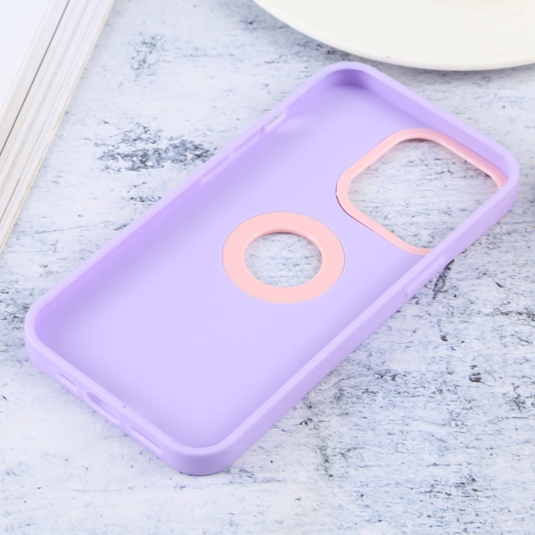 For iPhone 12 Pro Contrast Color 3 in 1 TPU Phone Case