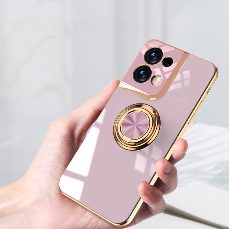 For OPPO Reno8 Pro Plus Electroplated Silicone Phone Case with Ring