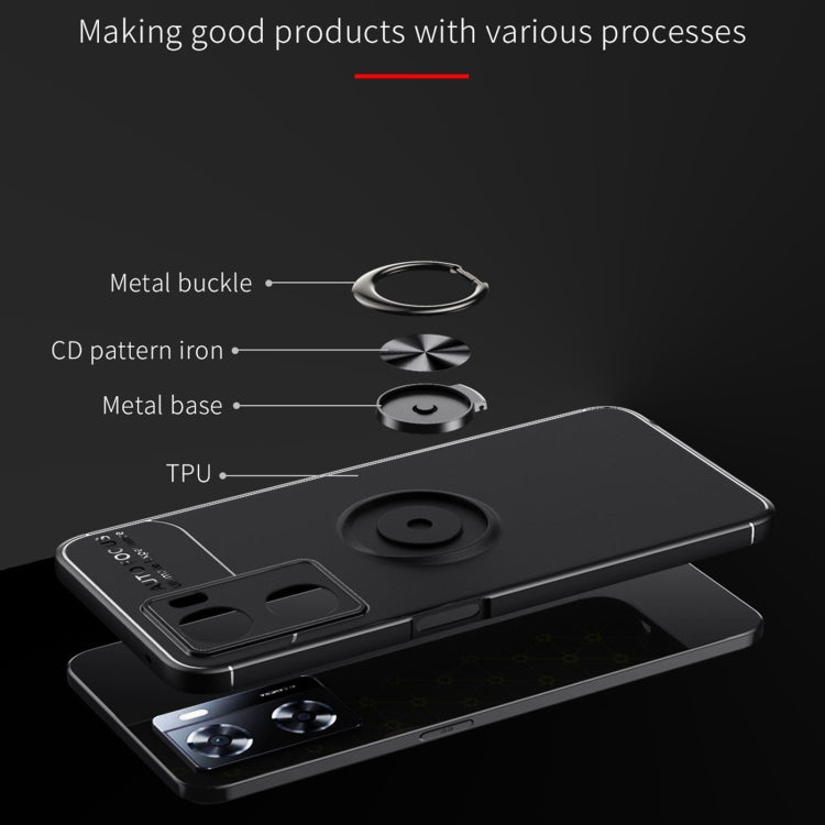 For OPPO A57 4G Metal Ring Holder TPU Phone Case