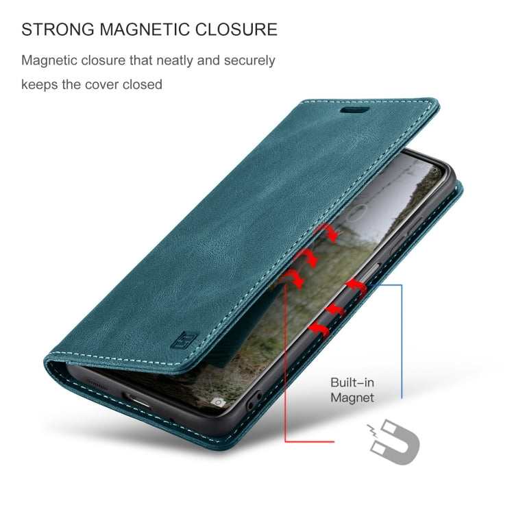 For Xiaomi 12 / 12X AutSpace A01 Retro Skin-feel Crazy Horse RFID Leather Phone Case