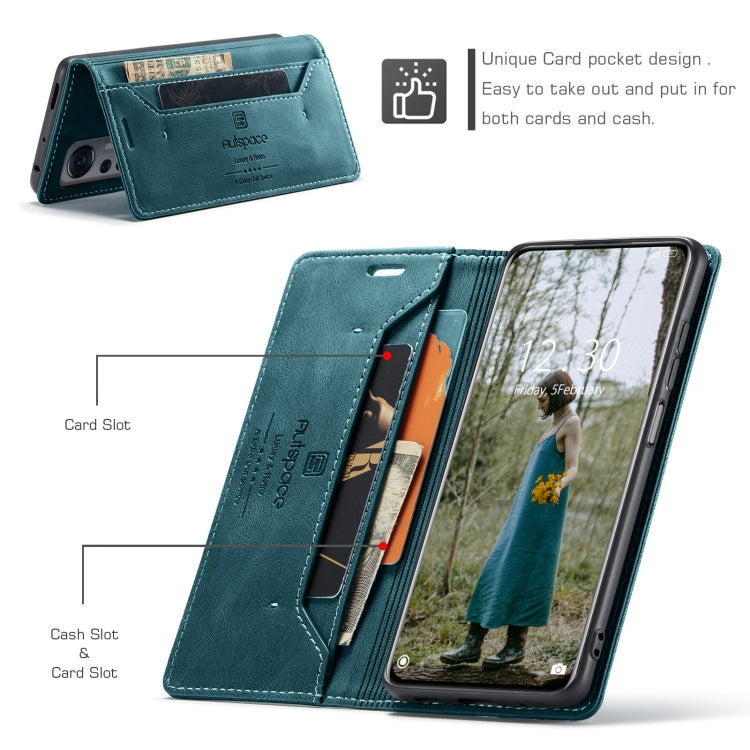 For Xiaomi 12 / 12X AutSpace A01 Retro Skin-feel Crazy Horse RFID Leather Phone Case