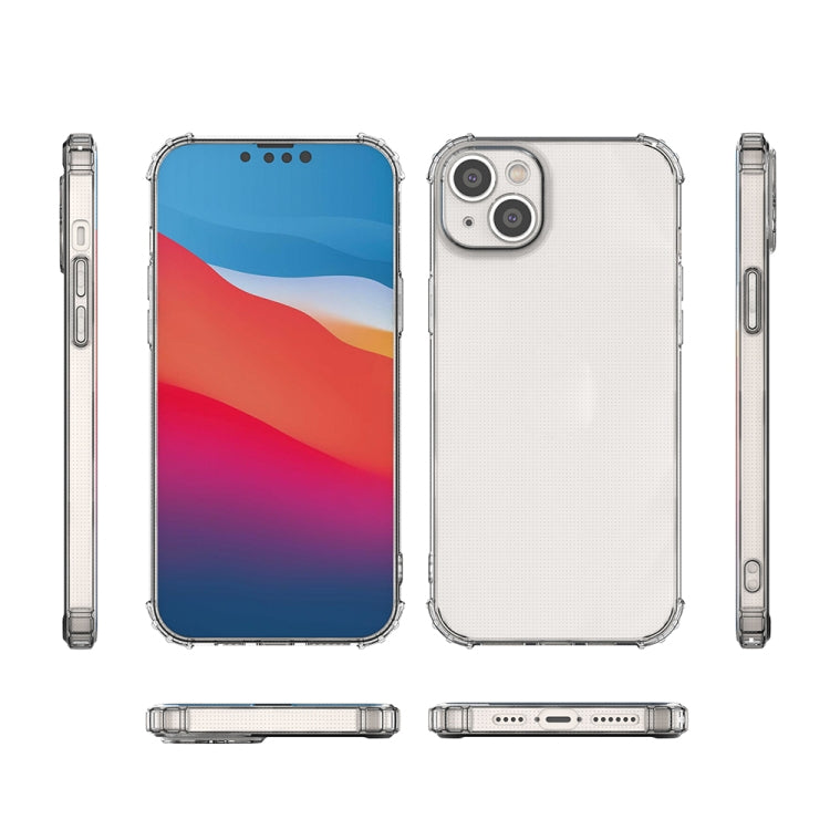 For iPhone 14 Plus Shockproof Transparent TPU Phone Case
