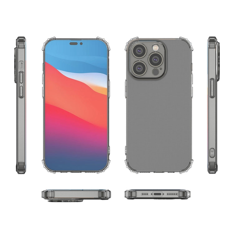For iPhone 14 Pro Shockproof Transparent TPU Phone Case