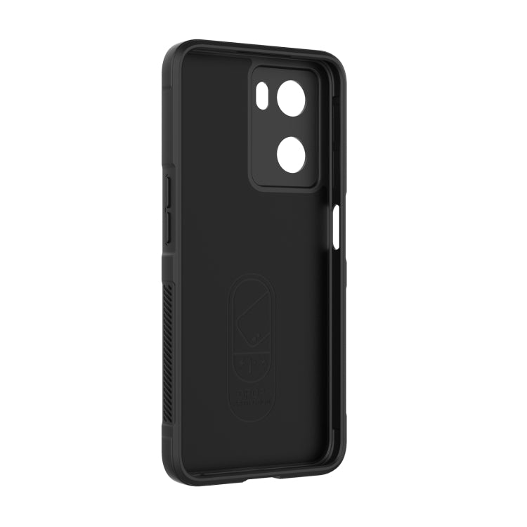 For OPPO A57 4G Global Magic Shield TPU + Flannel Phone Case