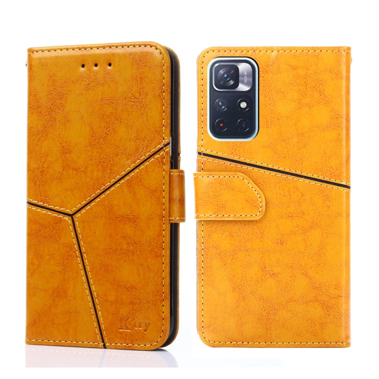 For Xiaomi Redmi Note11 5G / Poco M4 Pro 5G Geometric Stitching Horizontal Flip Leather Phone Case