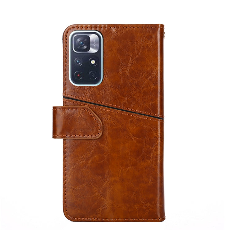 For Xiaomi Redmi Note11 5G / Poco M4 Pro 5G Geometric Stitching Horizontal Flip Leather Phone Case