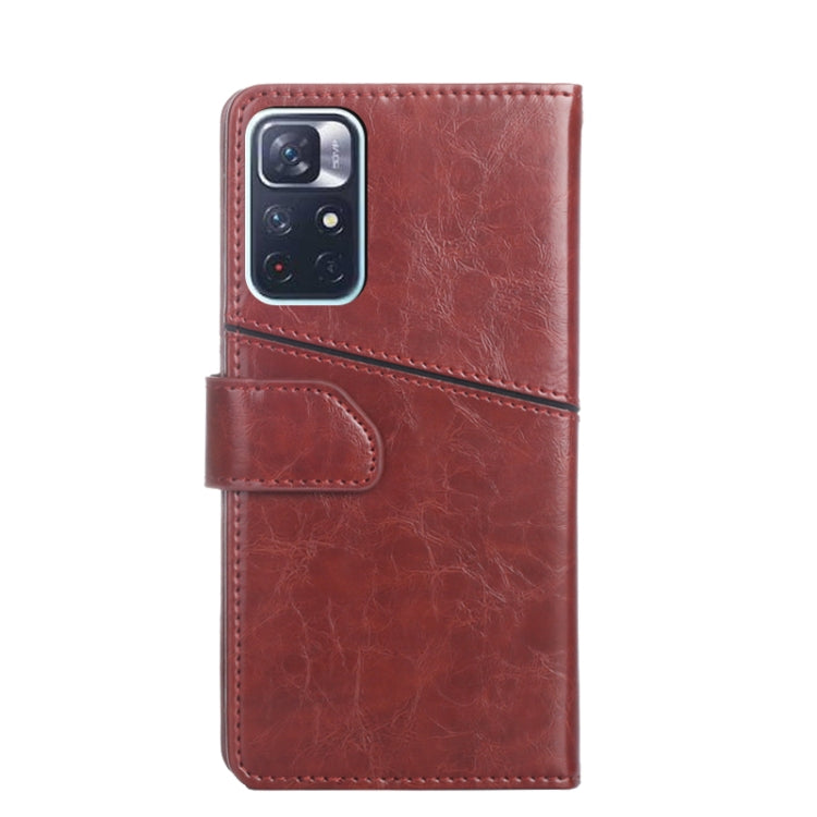 For Xiaomi Redmi Note11 5G / Poco M4 Pro 5G Geometric Stitching Horizontal Flip Leather Phone Case