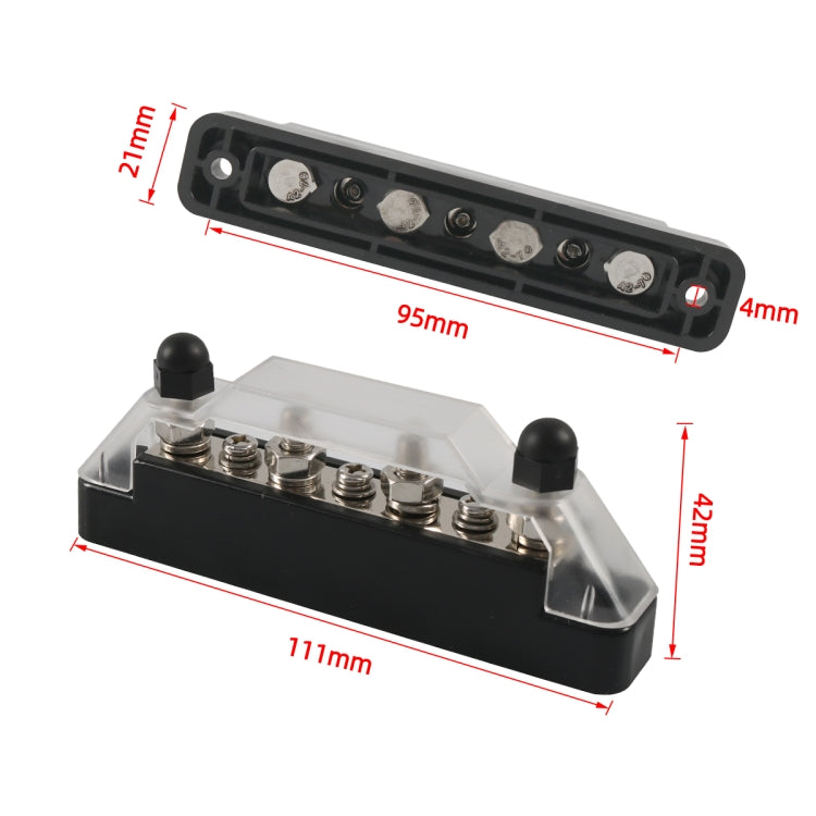 A7462-01 7 Way Power Distribution Block Terminal Studs with 2 Fixing Screws