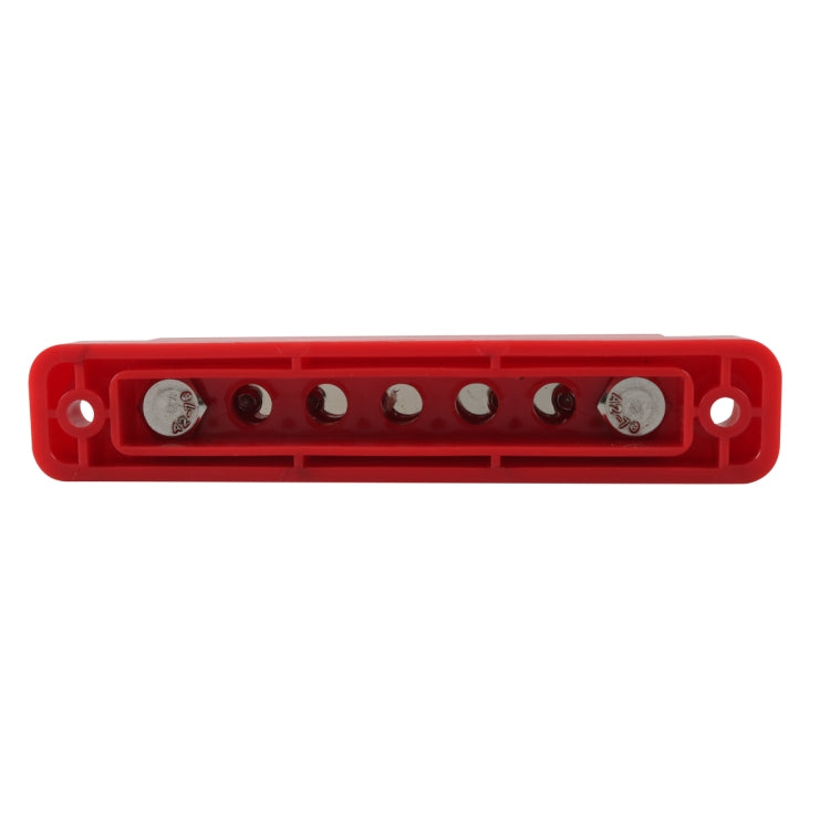 A7465-02 6 Way Power Distribution Block 4 x M6 Terminal Studs with 2 Fixing Screws