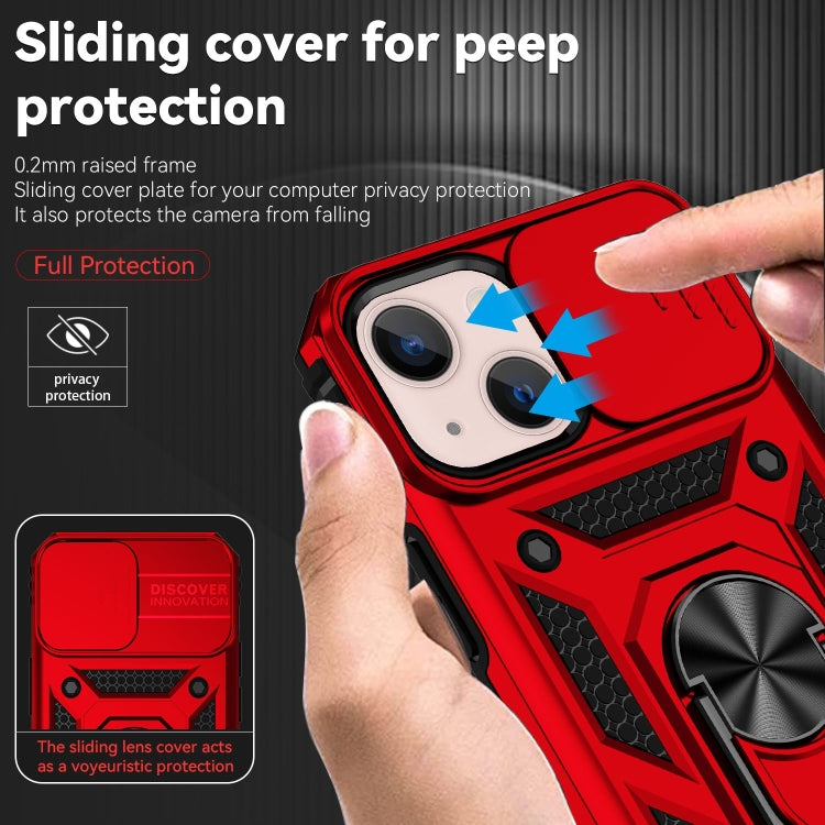 For iPhone 14 Plus Sliding Camshield Holder Phone Case