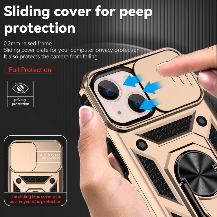 For iPhone 14 Plus Sliding Camshield Holder Phone Case