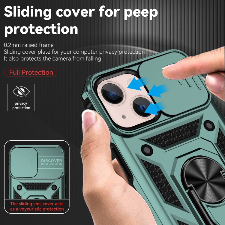 For iPhone 14 Plus Sliding Camshield Holder Phone Case