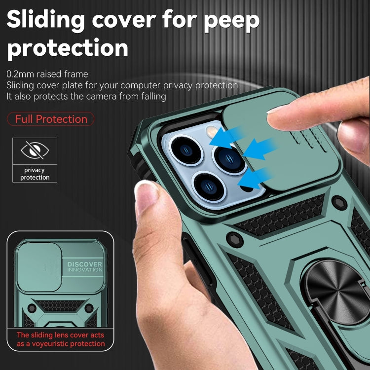 For iPhone 14 Pro Sliding Camshield Holder Phone Case