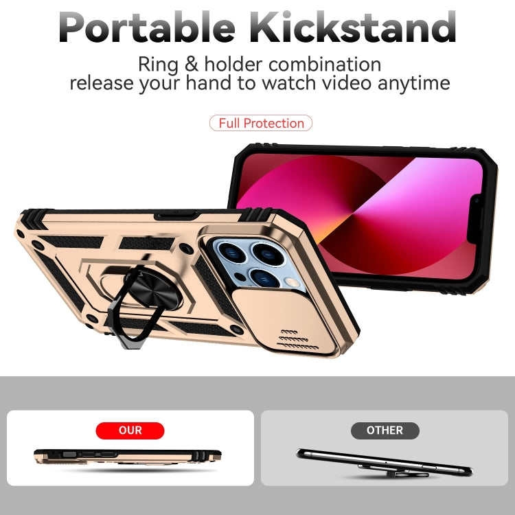 For iPhone 14 Pro Max Sliding Camshield Holder Phone Case