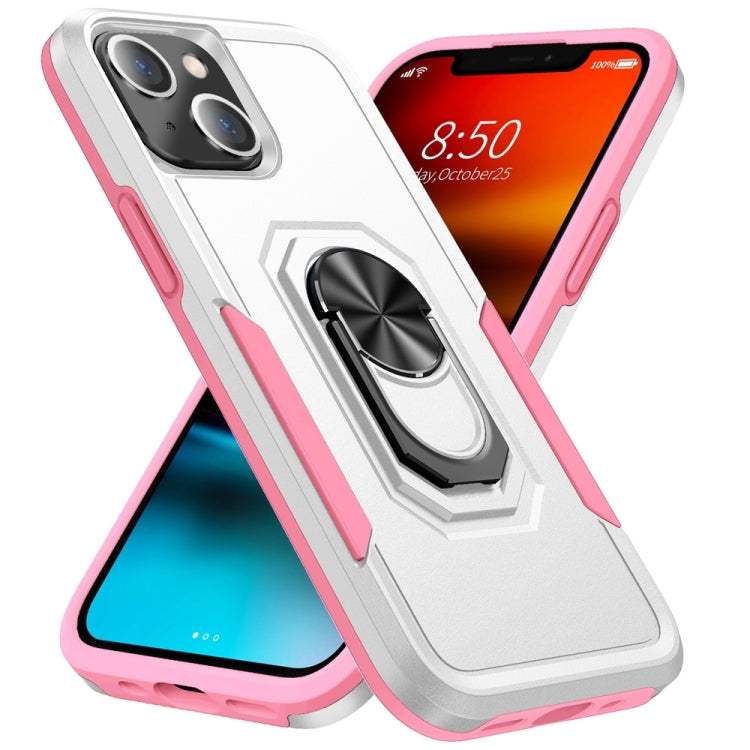 For iPhone 14 Plus Ring Kickstand Heavy Duty Shockproof Phone Case
