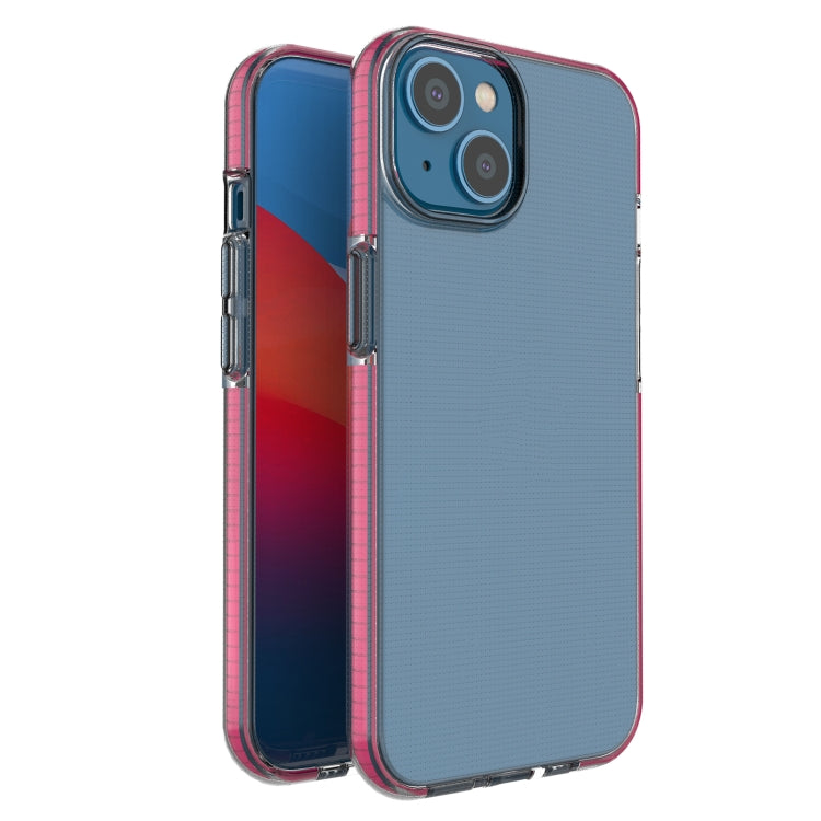 For iPhone 14 Plus Two-color Transparent TPU Phone Case