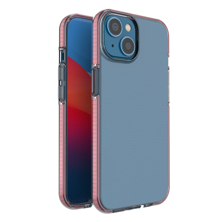 For iPhone 14 Plus Two-color Transparent TPU Phone Case