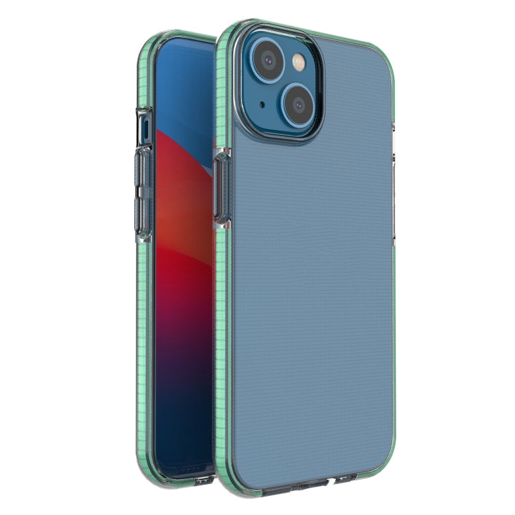 For iPhone 14 Plus Two-color Transparent TPU Phone Case
