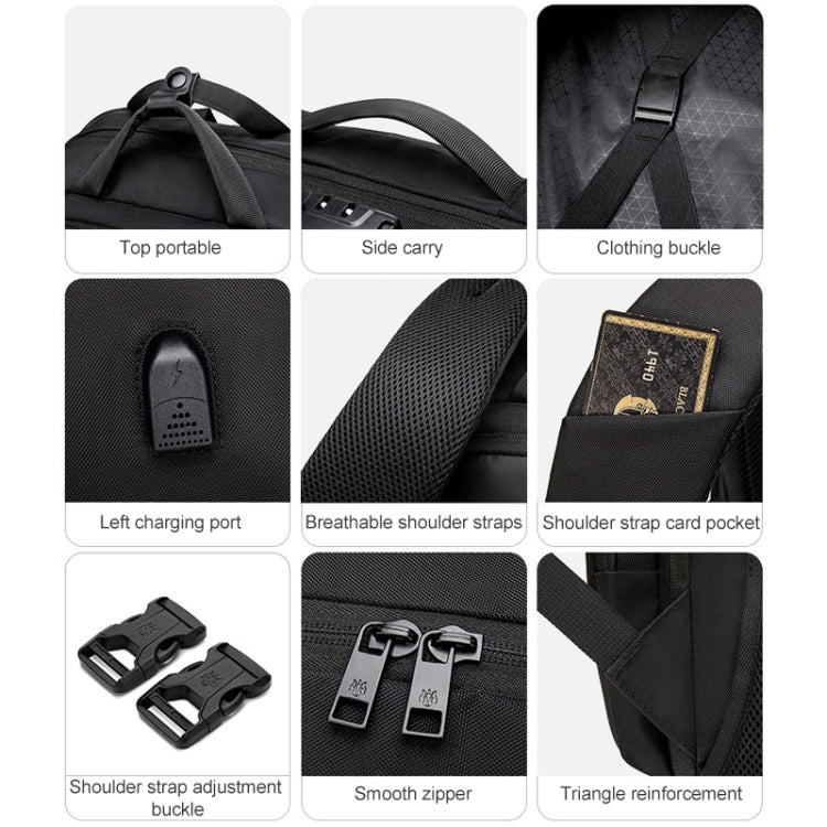 USB Rechargeable Anti-splashing Anti-theft Computer Backpack