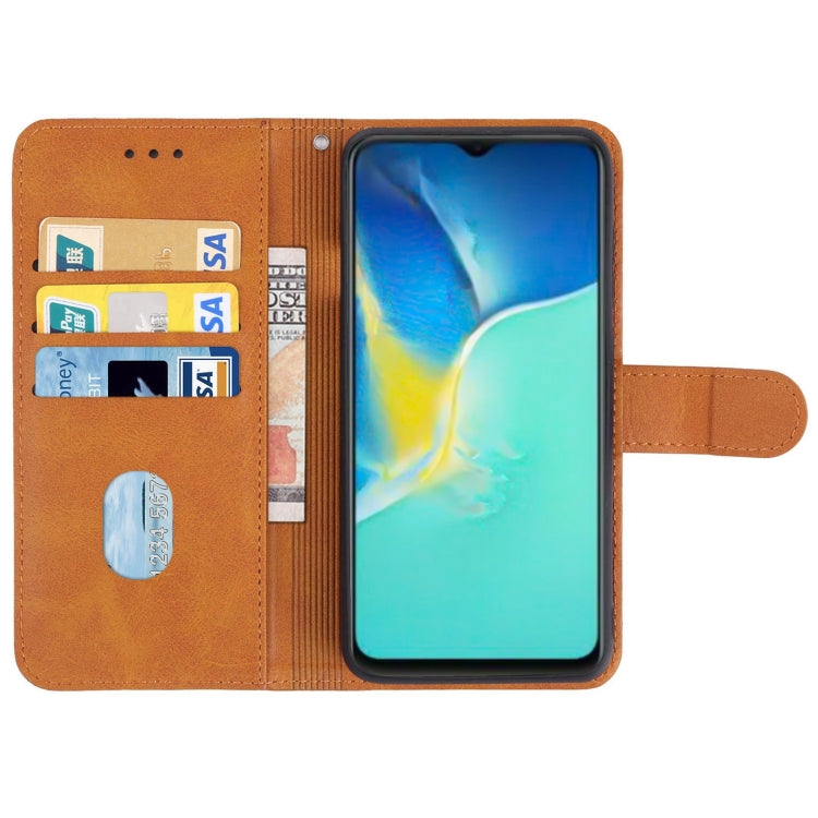 For vivo Y15s Leather Phone Case