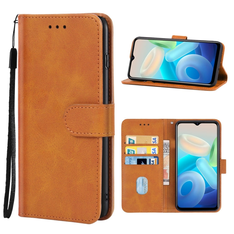 For vivo Y32 Leather Phone Case