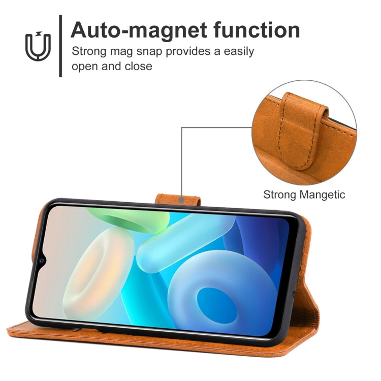 For vivo Y76s / Y74s Leather Phone Case