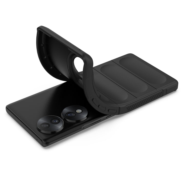 For Honor 70 5G Magic Shield TPU + Flannel Phone Case