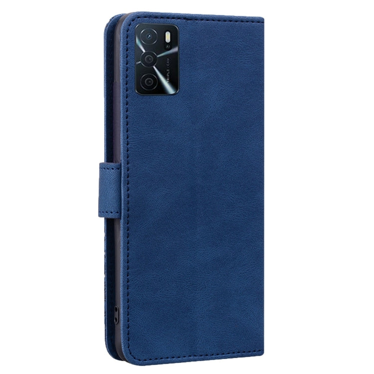 For OPPO A16 Geometric Mandala Embossed Leather Phone Case