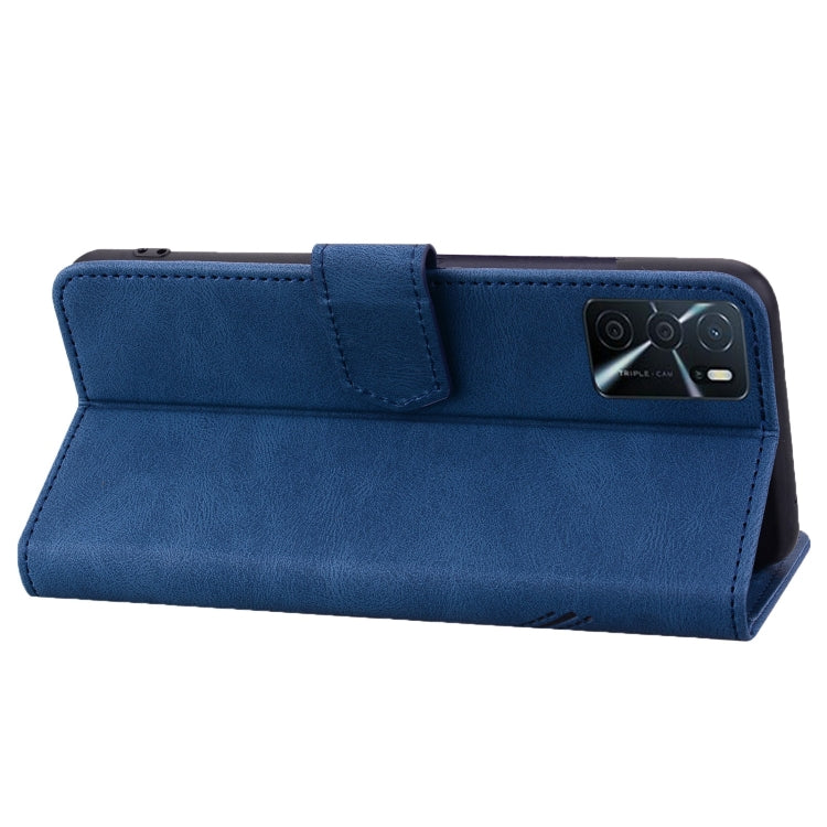 For OPPO A16 Geometric Mandala Embossed Leather Phone Case