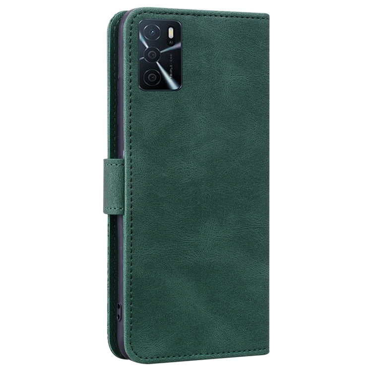 For OPPO A16 Geometric Mandala Embossed Leather Phone Case