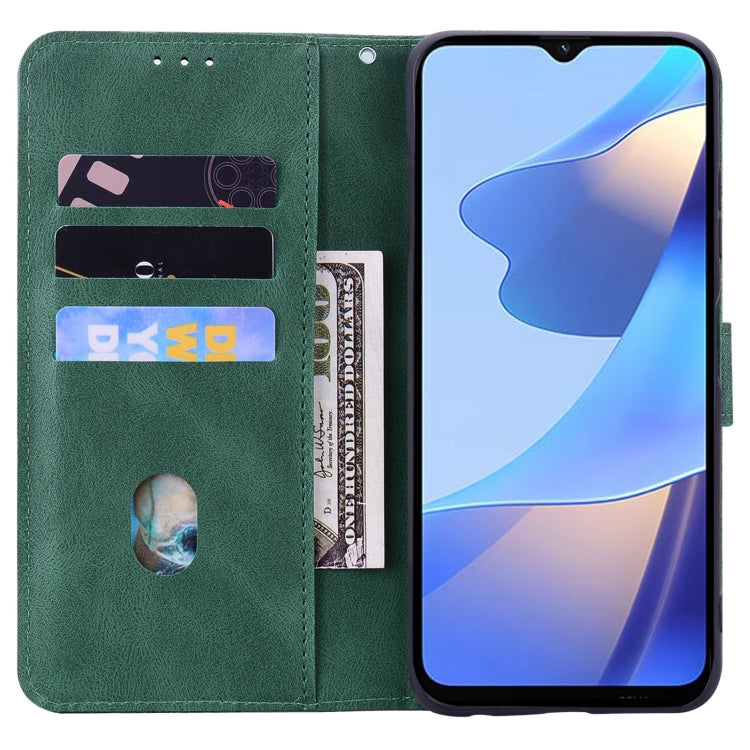 For OPPO A16 Geometric Mandala Embossed Leather Phone Case