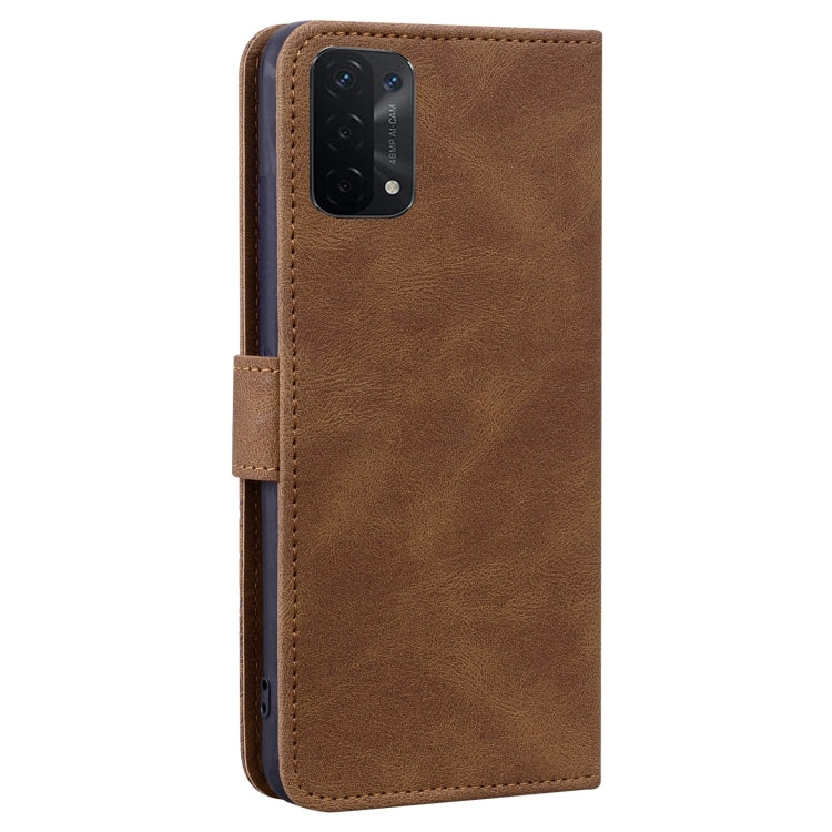 For OPPO A74 / A54 5G Geometric Mandala Embossed Leather Phone Case