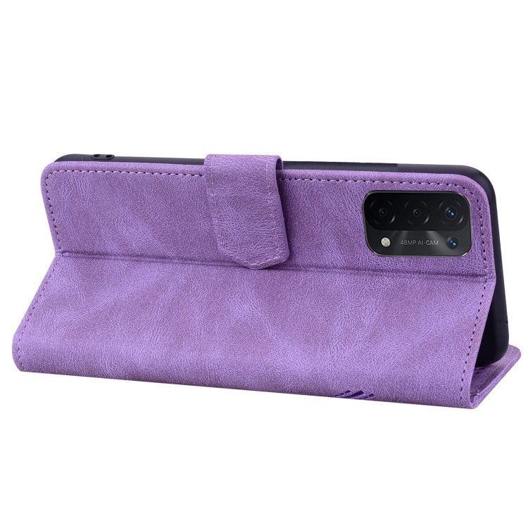 For OPPO A74 / A54 5G Geometric Mandala Embossed Leather Phone Case