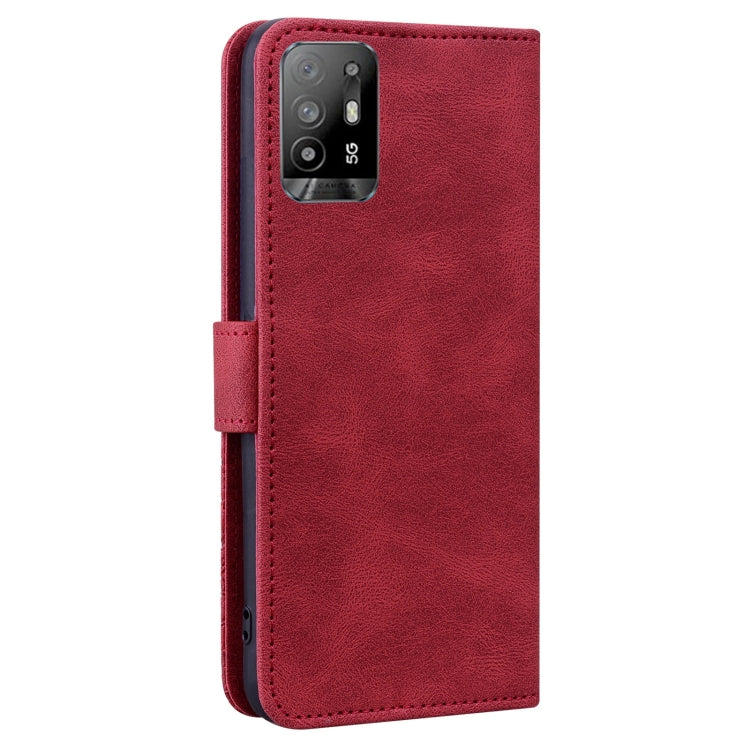 For OPPO A94 5G Geometric Mandala Embossed Leather Phone Case