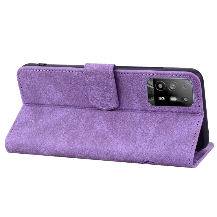 For OPPO A94 5G Geometric Mandala Embossed Leather Phone Case