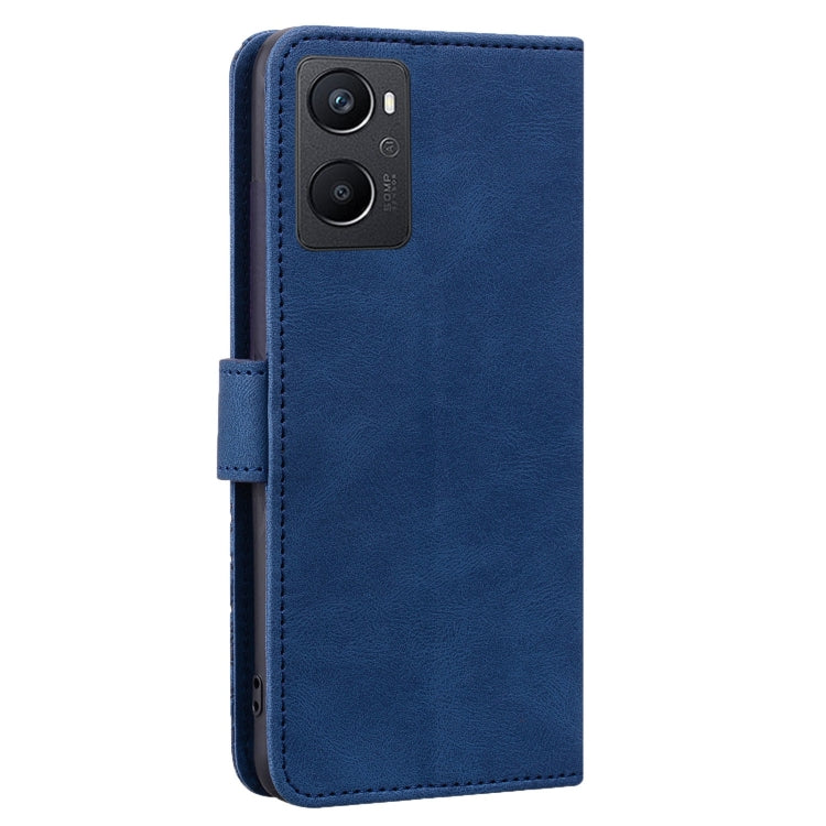 For OPPO A96 Geometric Mandala Embossed Leather Phone Case