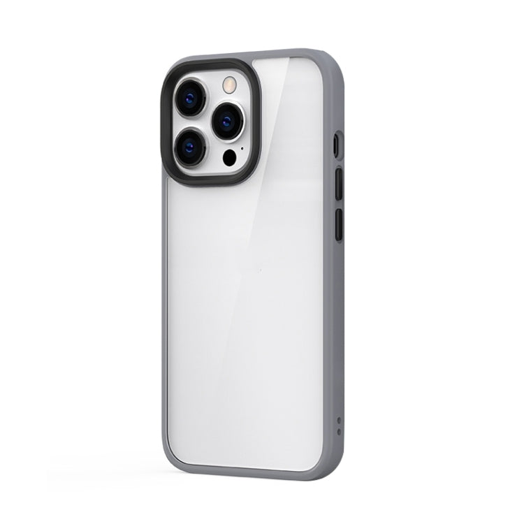 For iPhone 14 Pro Ming Shield Hybrid Frosted Transparent Phone Case