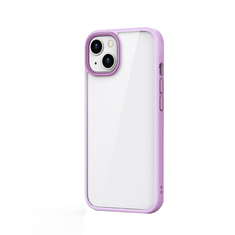For iPhone 14 Plus Ming Shield Hybrid Frosted Transparent Phone Case