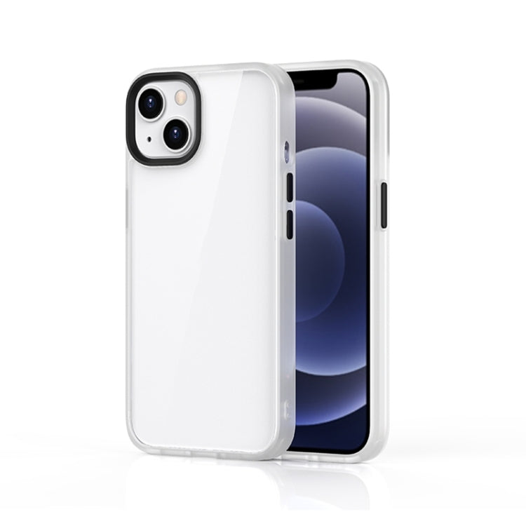 For iPhone 14 Plus Ming Shield Hybrid Frosted Transparent Phone Case