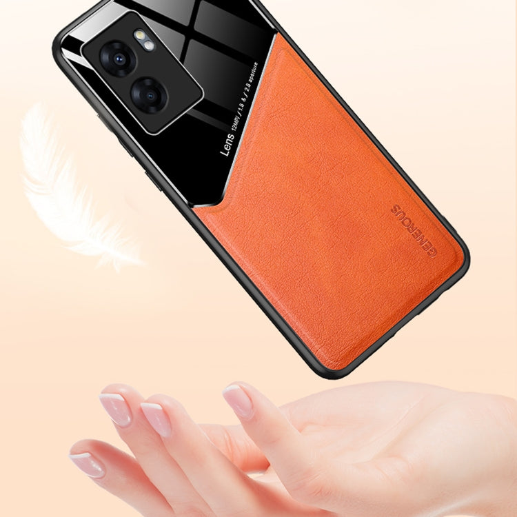 For OPPO A57 5G All-inclusive Leather + Organic Glass Phone Case