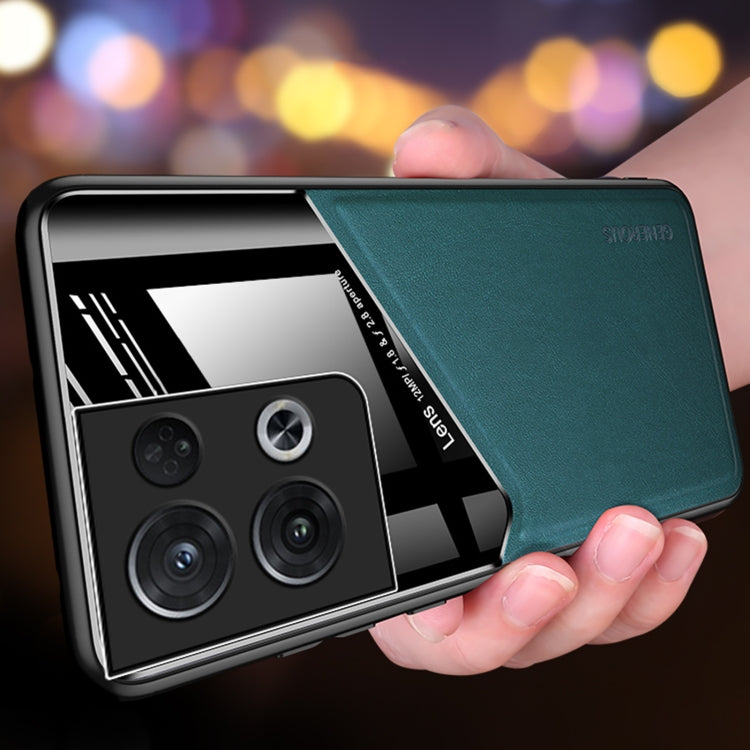 For OPPO Reno8 Pro+ All-inclusive Leather + Organic Glass Phone Case