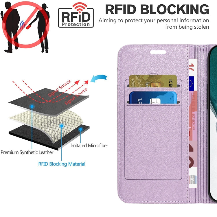 For iPhone 14 Plus S11 RFID Diamond Lattice Flip Leather Phone Case
