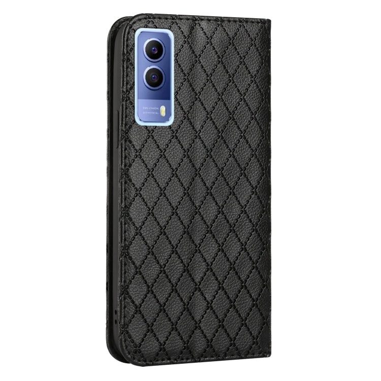 For vivo Y72 5G / Y53s / Y52 5G S11 RFID Diamond Lattice Flip Leather Phone Case
