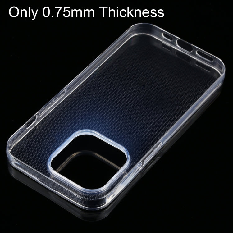 For iPhone 14 Pro 0.75mm Ultra-thin Transparent TPU Phone Case