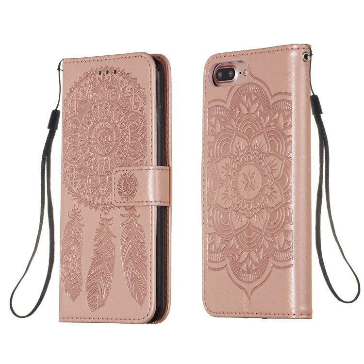 For iPhone 6 Plus / 6s Plus Dream Catcher Printing Horizontal Flip Leather Case with Holder & Card Slots & Wallet & Lanyard