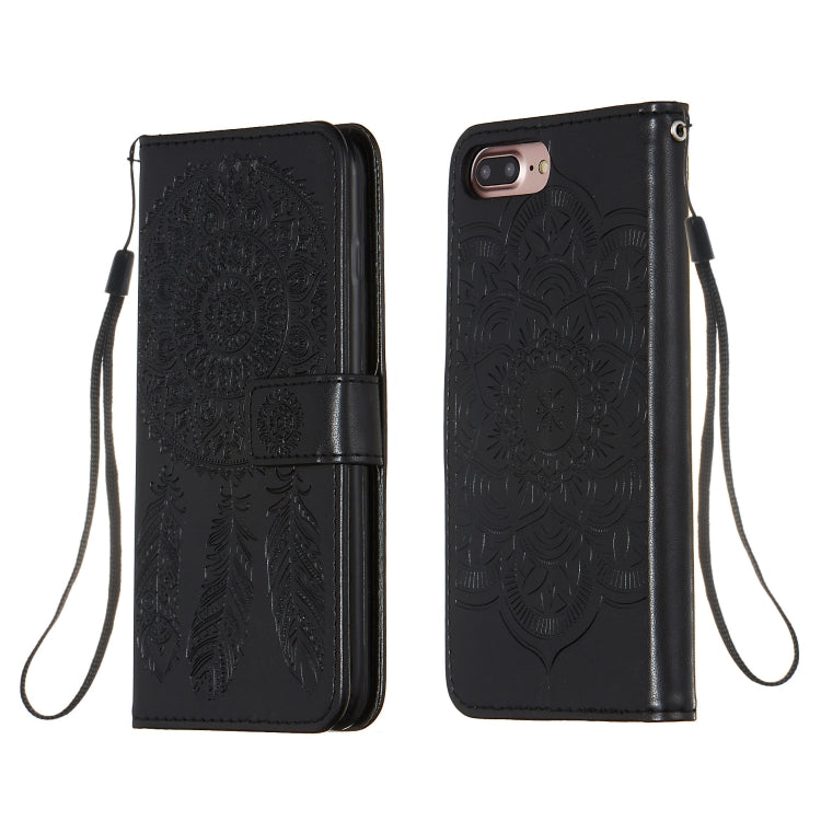 For iPhone 6 Plus / 6s Plus Dream Catcher Printing Horizontal Flip Leather Case with Holder & Card Slots & Wallet & Lanyard