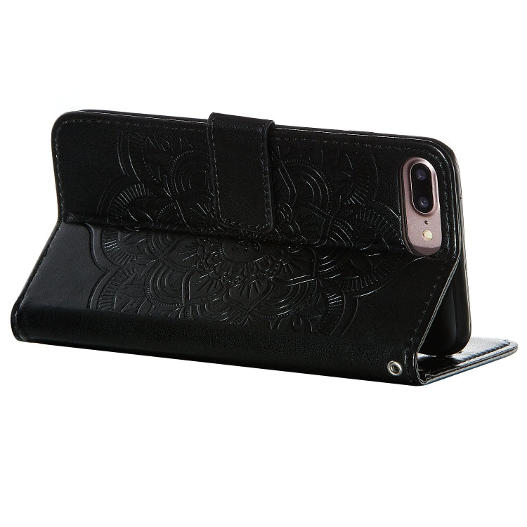 For iPhone 6 Plus / 6s Plus Dream Catcher Printing Horizontal Flip Leather Case with Holder & Card Slots & Wallet & Lanyard