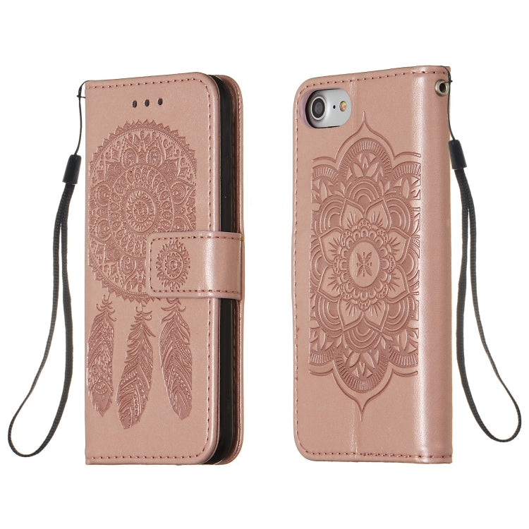 For iPhone SE 2022 / SE 2020 / 8 / 7 Dream Catcher Printing Horizontal Flip Leather Case with Holder & Card Slots & Wallet & Lanyard