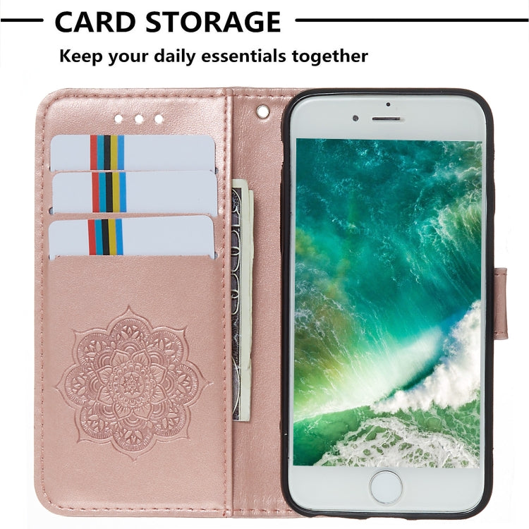 For iPhone SE 2022 / SE 2020 / 8 / 7 Dream Catcher Printing Horizontal Flip Leather Case with Holder & Card Slots & Wallet & Lanyard