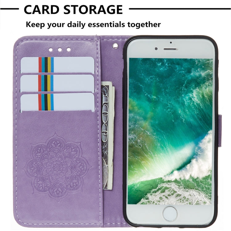 For iPhone SE 2022 / SE 2020 / 8 / 7 Dream Catcher Printing Horizontal Flip Leather Case with Holder & Card Slots & Wallet & Lanyard